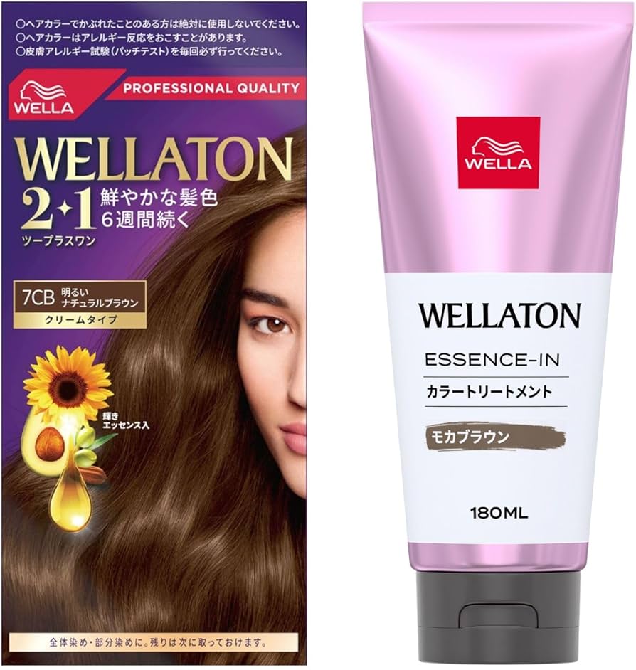 Amazon.co.jp: Wella ウエラトーン 白髪染め2点セット (2+1